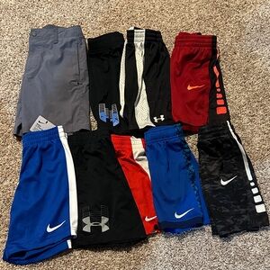 Under Armour Kids Shorts Collection - Red, Blue, Black, Gray